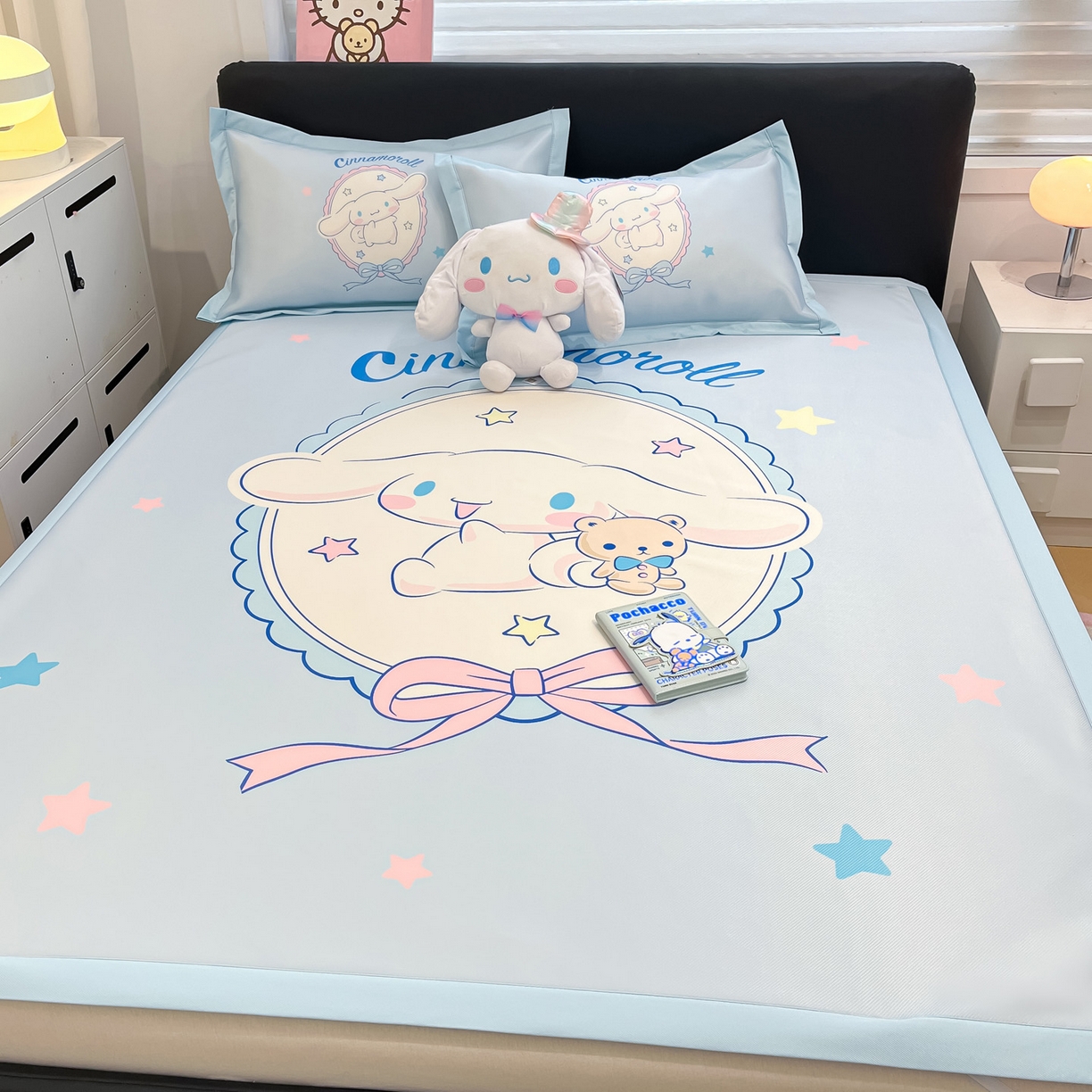 91家纺网 家纺一手货源 找家纺 暮思家居 2026新款正版授权A类大版数码印花三丽鸥枕套单品枕套枕套单件 幸福大耳狗