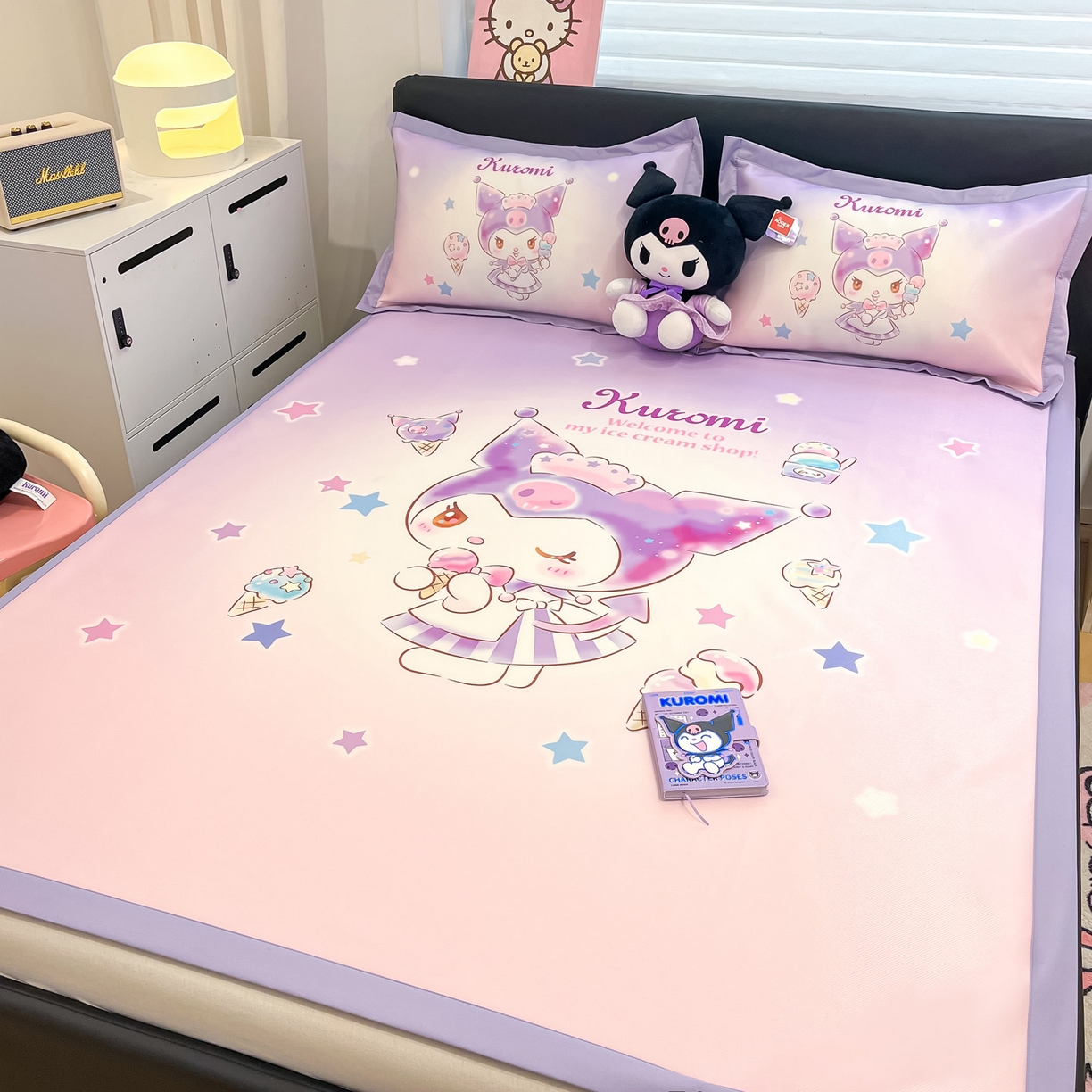 91家纺网 家纺一手货源 找家纺 暮思家居 2026新款正版授权A类大版数码印花三丽鸥枕套单品枕套枕套单件 炫彩库洛米