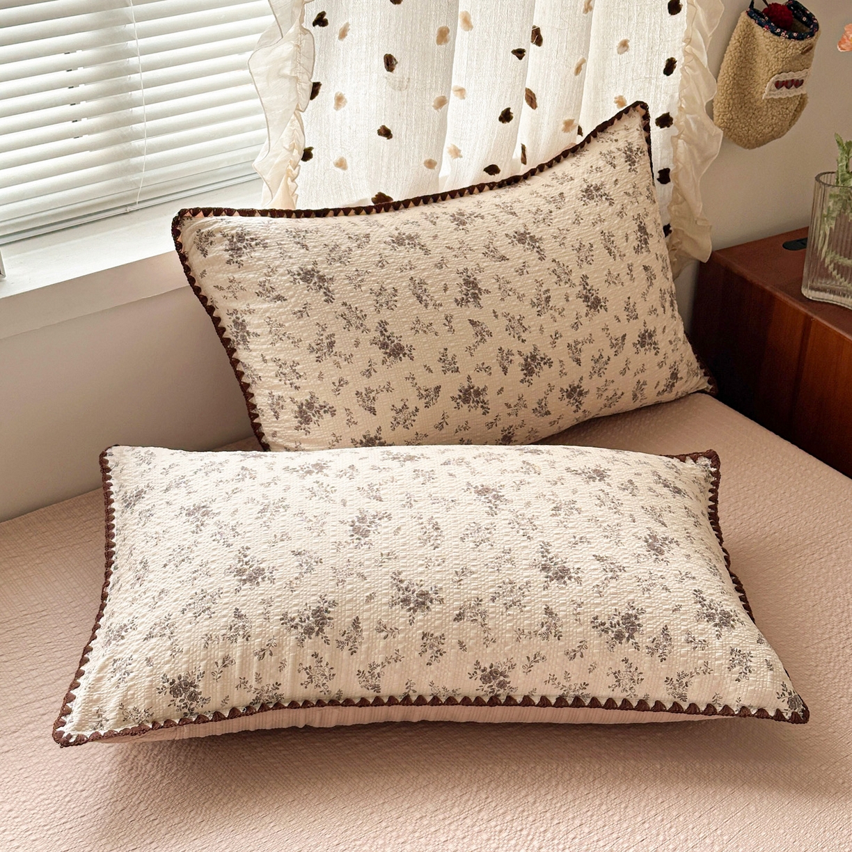 91家纺网 家纺一手货源 找家纺 蓝极人 2026新款泡芙被壳针四件套 初柠