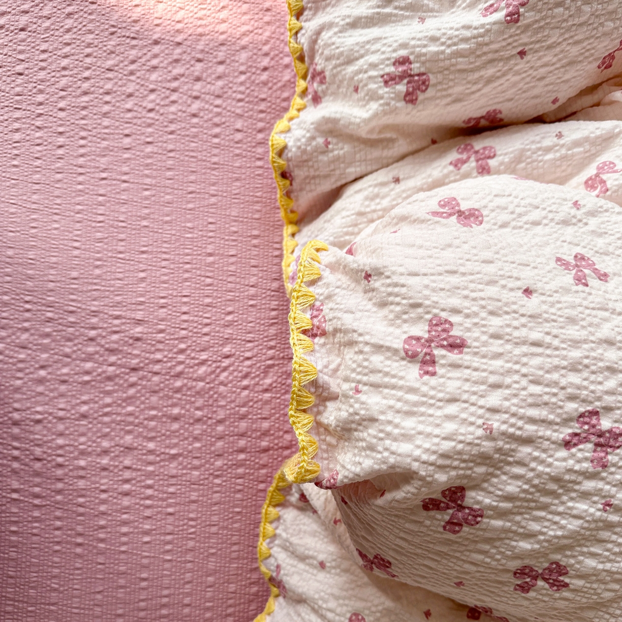 91家纺网 家纺一手货源 找家纺 蓝极人 2026新款泡芙被壳针四件套 若梦