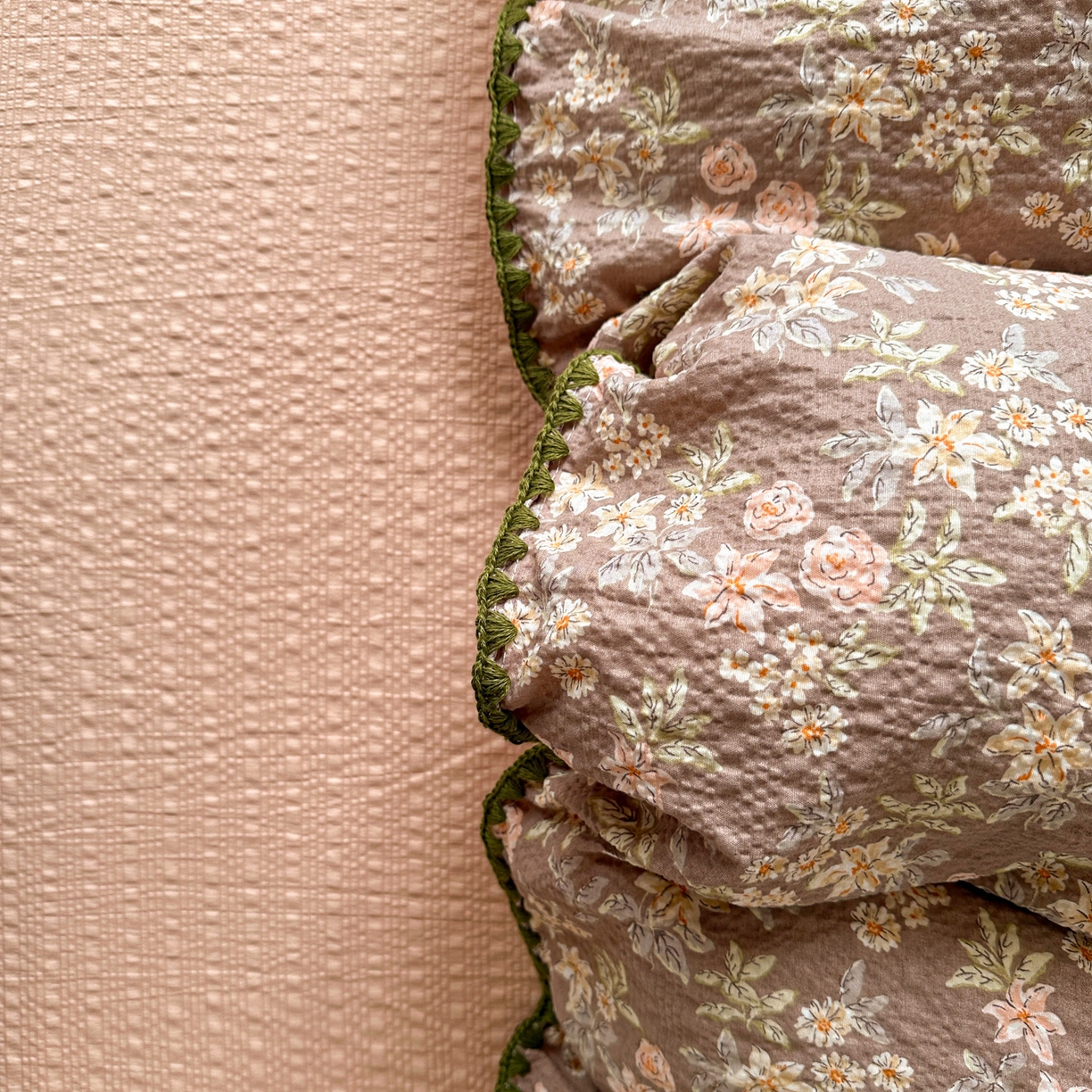 91家纺网 家纺一手货源 找家纺 蓝极人 2026新款泡芙被壳针四件套 桔园