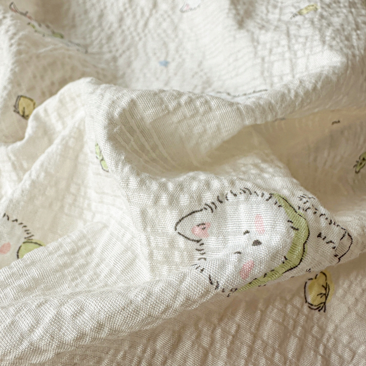 91家纺网 家纺一手货源 找家纺 蓝极人 2026新款泡芙被壳针四件套 耶耶狗