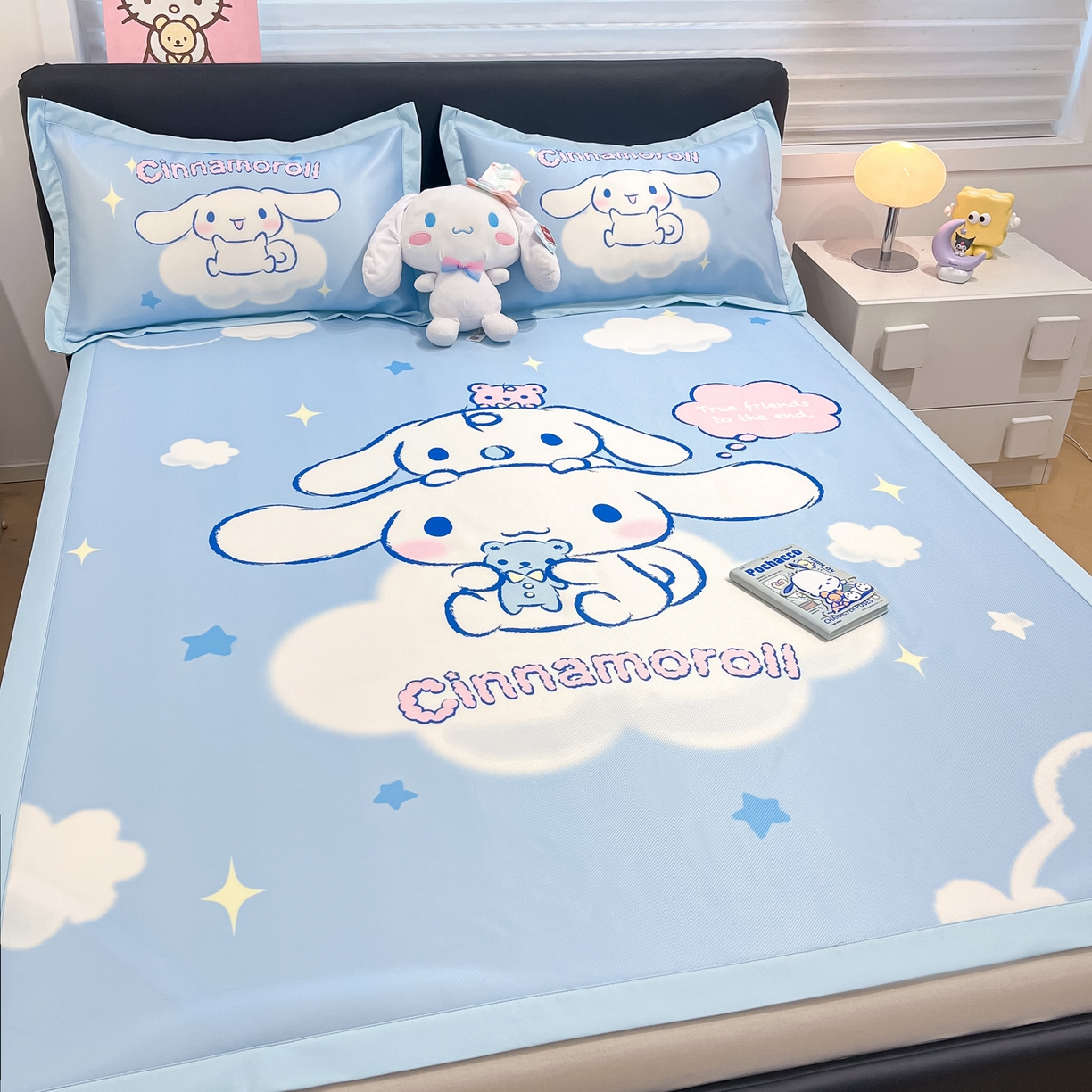 91家纺网 家纺一手货源 找家纺 暮思家居 2026新款正版授权A类大版数码印花三丽鸥枕套单品枕套枕套单件 云朵玉桂狗