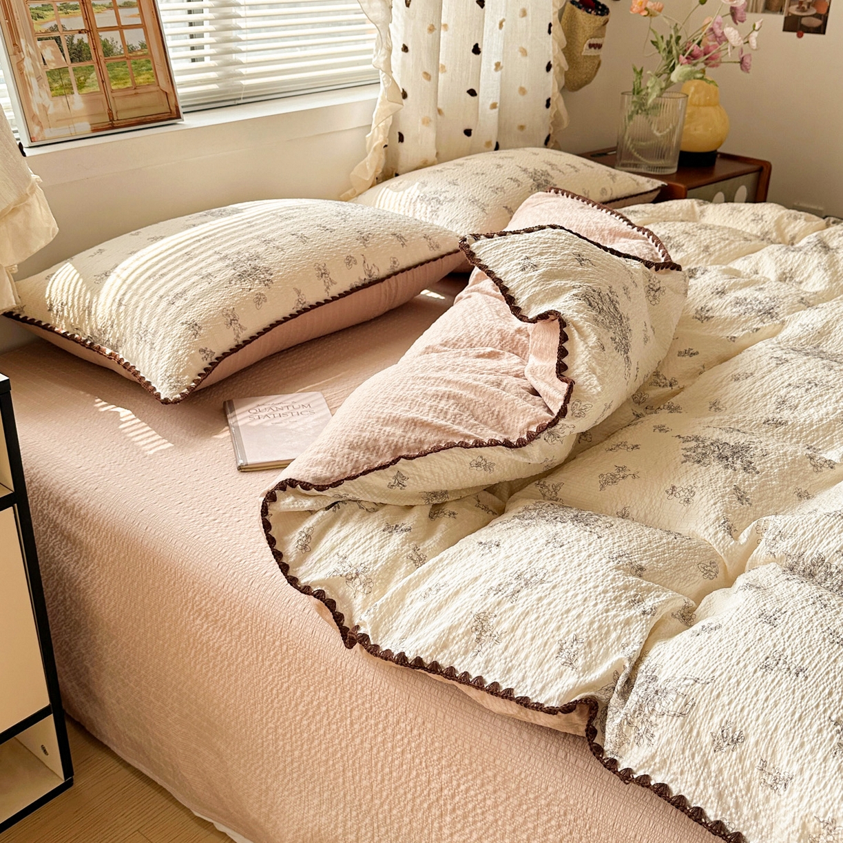 91家纺网 家纺一手货源 找家纺 蓝极人 2026新款泡芙被壳针四件套 南洋