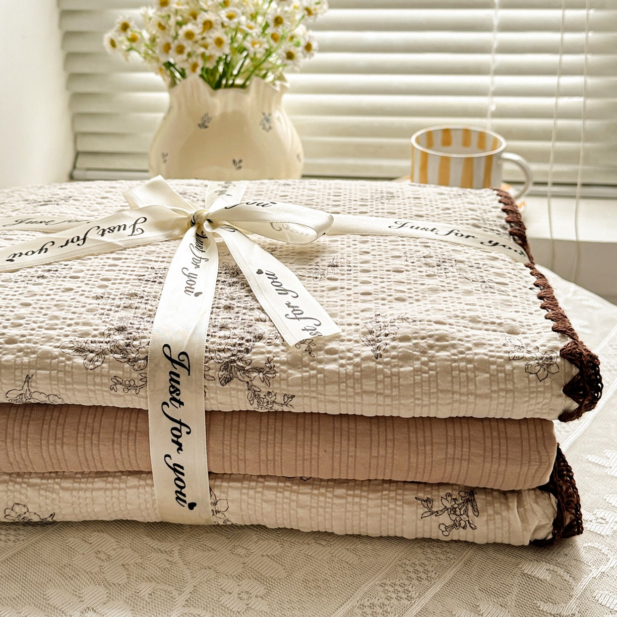 91家纺网 家纺一手货源 找家纺 蓝极人 2026新款泡芙被壳针四件套 南洋