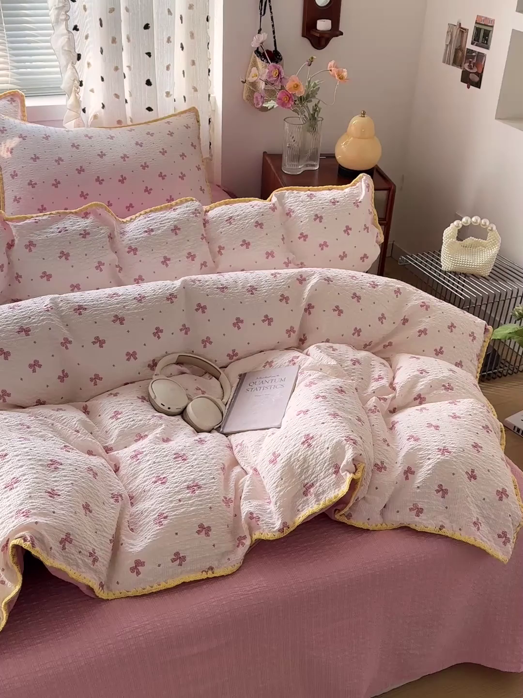 91家纺网 家纺一手货源 找家纺 蓝极人 2026新款泡芙被壳针四件套 若梦