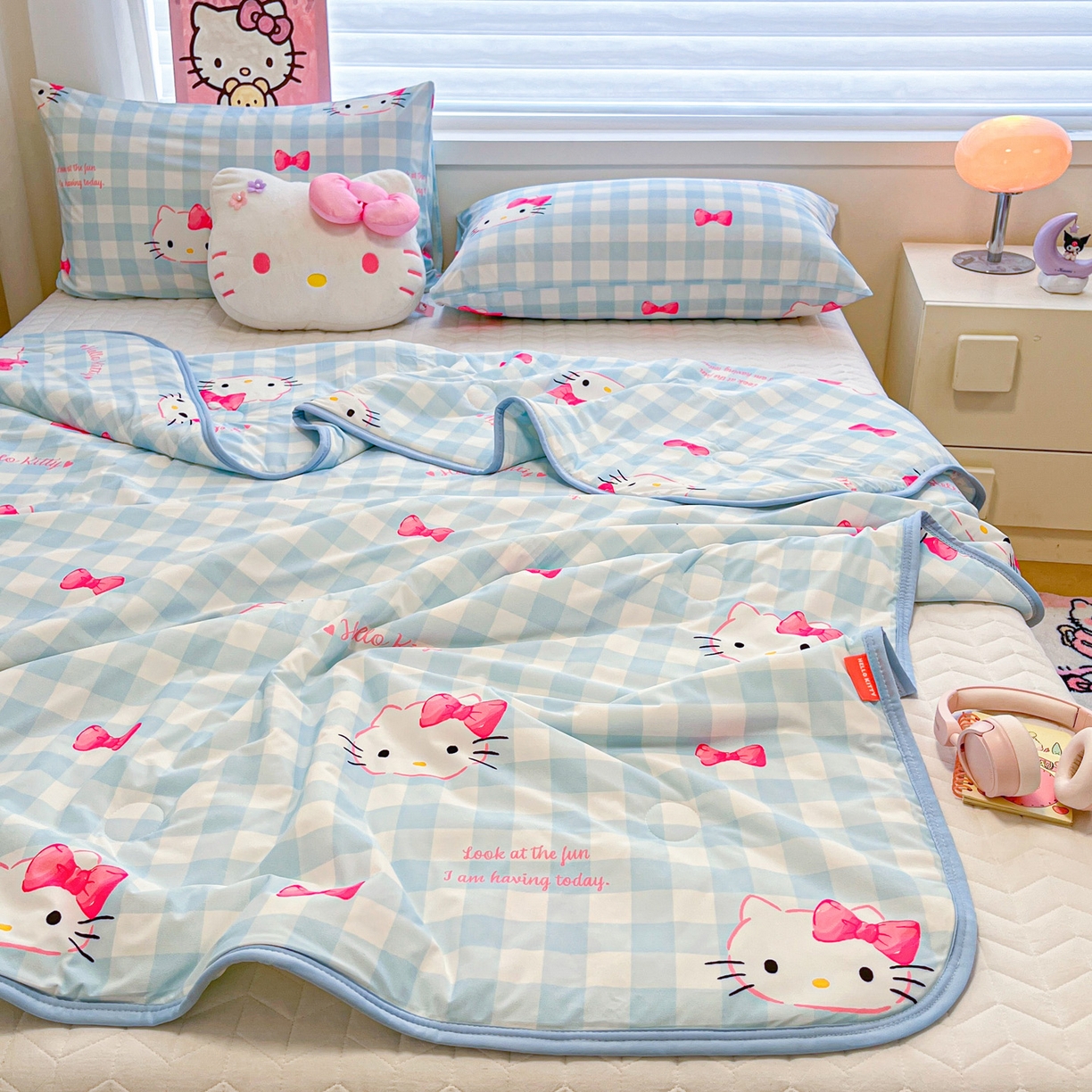 91家纺网 家纺一手货源 找家纺 （总）暮思家居 2026新款正版授权三丽鸥A类仿锦氨小冰皮夏被夏凉被空调被