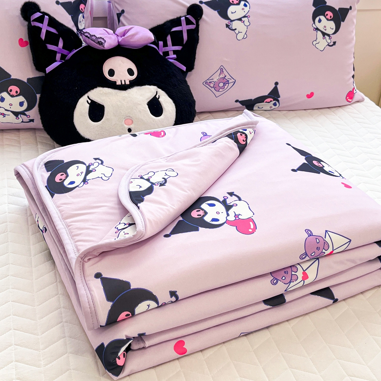 91家纺网 家纺一手货源 找家纺 （总）暮思家居 2026新款正版授权三丽鸥A类仿锦氨小冰皮夏被夏凉被空调被