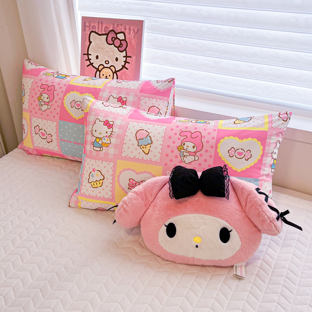 91家纺网 家纺一手货源 找家纺 暮思家居 2026新款正版授权三丽鸥A类仿锦氨小冰皮夏被夏凉被空调被 小冰皮-KT美乐蒂