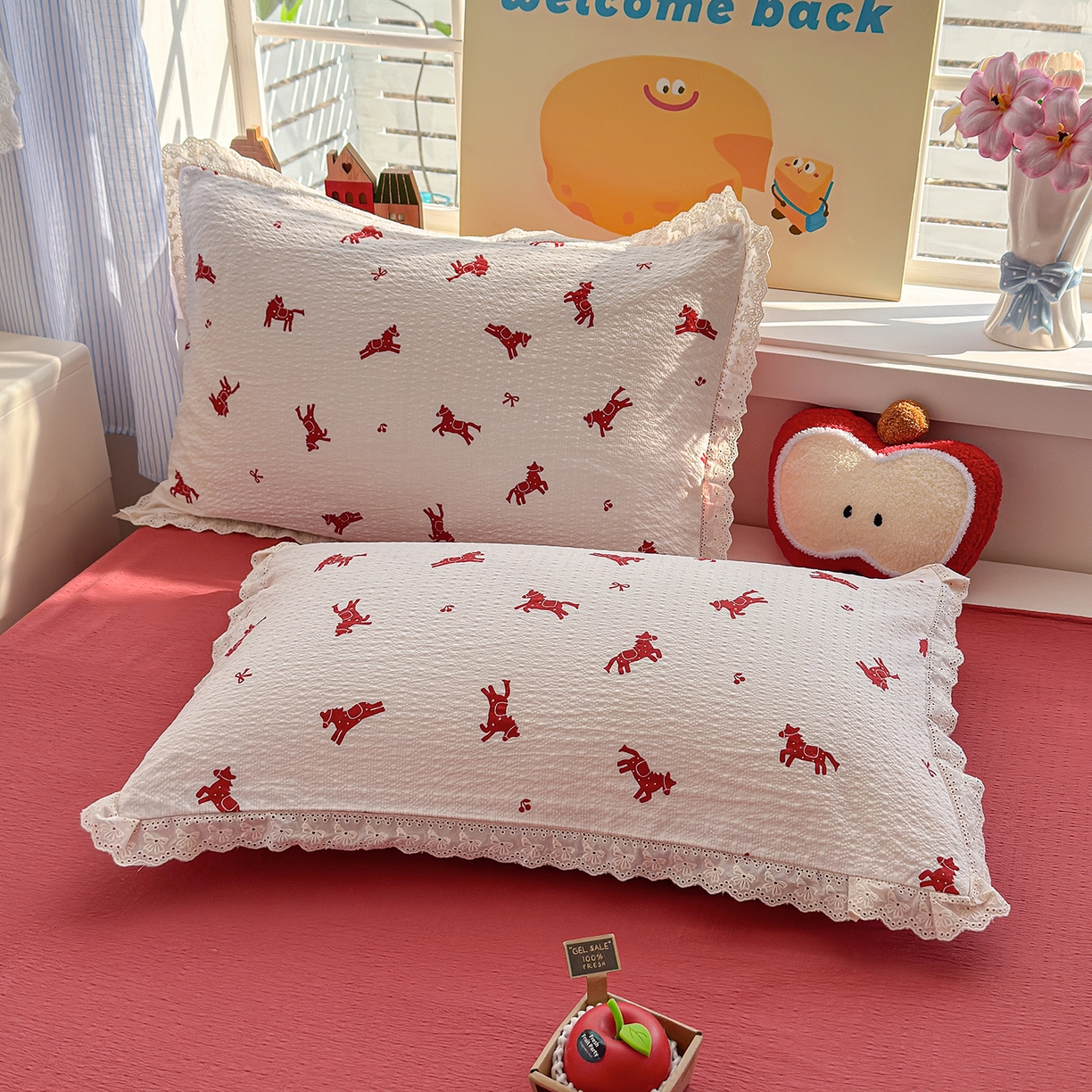 91家纺网 家纺一手货源 找家纺 弗苓家纺 2026新款高克重泡芙棉花边款夏被夏凉被空调被四件套小红书推荐-风格一 马上有钱