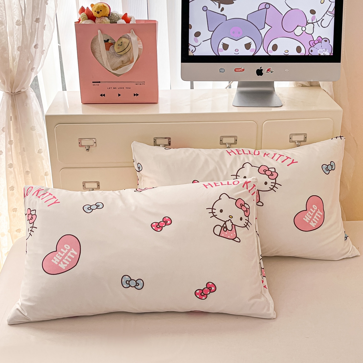 91家纺网 家纺一手货源 找家纺 暮思家居 2026新款正版授权三丽鸥A类仿锦氨小冰皮夏被夏凉被空调被 小冰皮-公主KT