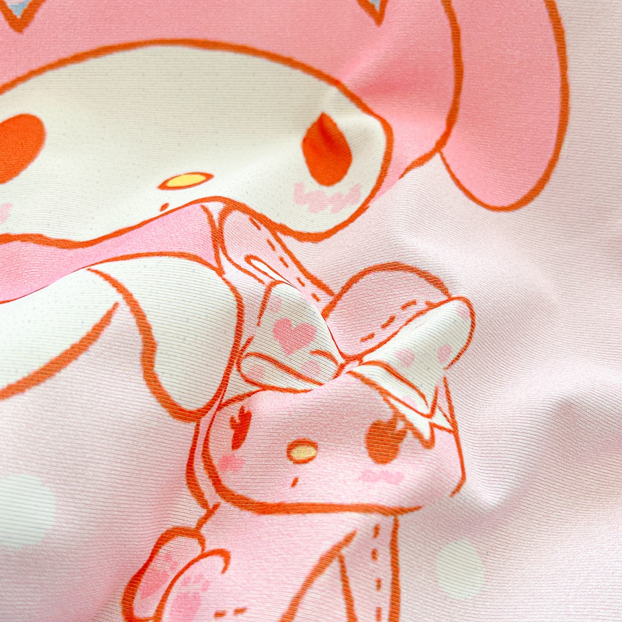 91家纺网 家纺一手货源 找家纺 暮思家居 2026新款正版授权三丽鸥A类仿锦氨小冰皮夏被夏凉被空调被 小冰皮-蝴蝶结美乐蒂