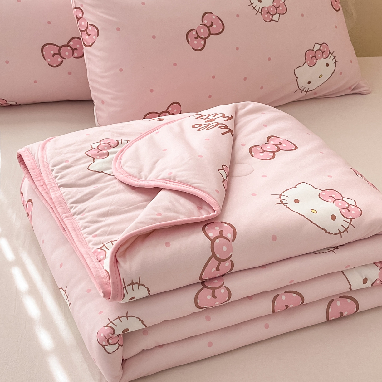 暮思家居 2026新款正版授权三丽鸥A类仿锦氨小冰皮夏被夏凉被空调被 小冰皮-可爱KT