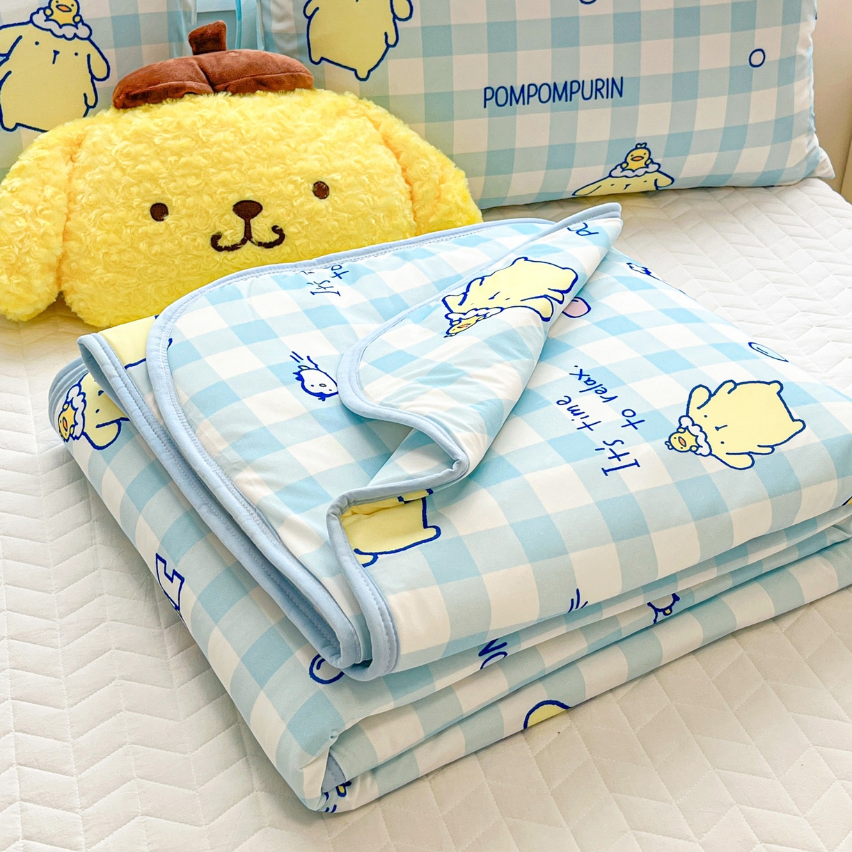 暮思家居 2026新款正版授权三丽鸥A类仿锦氨小冰皮夏被夏凉被空调被 小冰皮-泡泡布丁狗