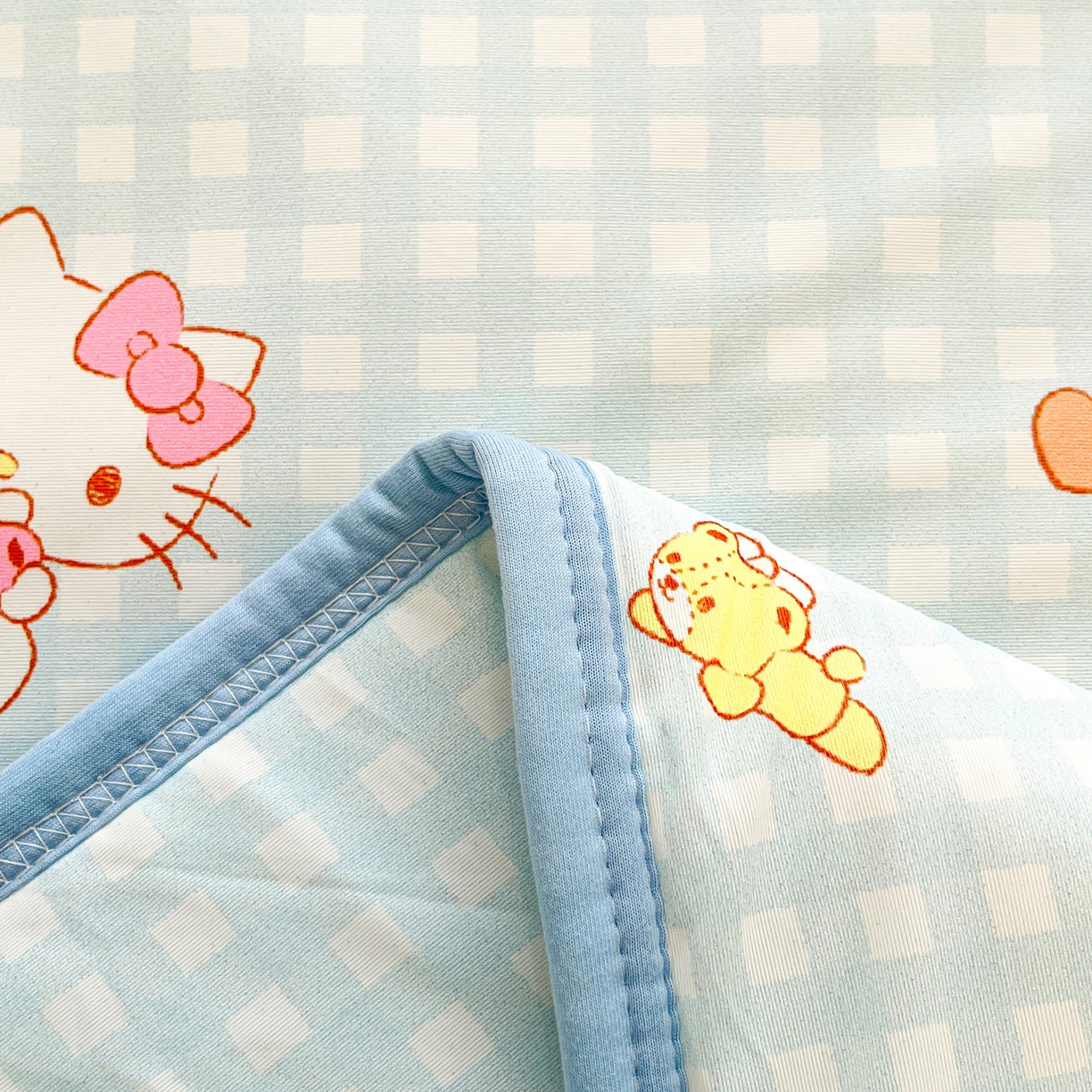 91家纺网 家纺一手货源 找家纺 暮思家居 2026新款正版授权三丽鸥A类仿锦氨小冰皮夏被夏凉被空调被 小冰皮-小熊KT