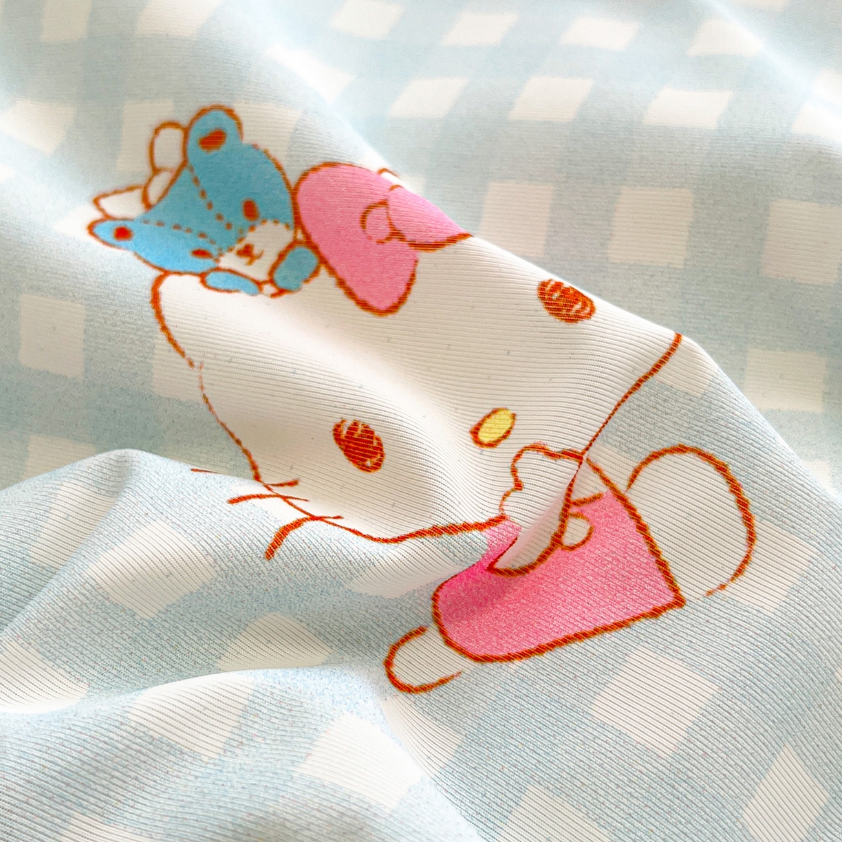 91家纺网 家纺一手货源 找家纺 暮思家居 2026新款正版授权三丽鸥A类仿锦氨小冰皮夏被夏凉被空调被 小冰皮-小熊KT