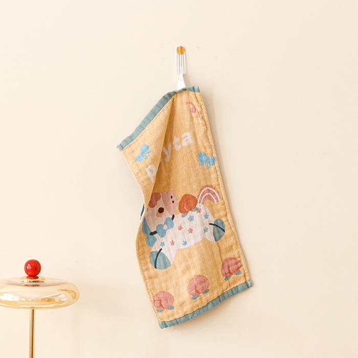 91家纺网 家纺一手货源 找家纺 （总）悦然毛巾被 2026新款卡通可爱全棉纯棉纱布口水巾儿童方巾小毛巾