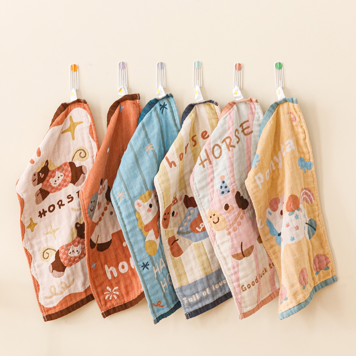 91家纺网 家纺一手货源 找家纺 （总）悦然毛巾被 2026新款卡通可爱全棉纯棉纱布口水巾儿童方巾小毛巾