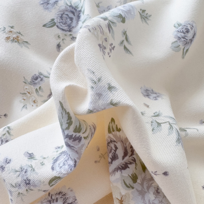 91家纺网 家纺一手货源 找家纺 （总）晚爱家纺（原晚安家居） 2026韩版花边四件套 有氧针织双层纱天竺棉超柔小清新四件套