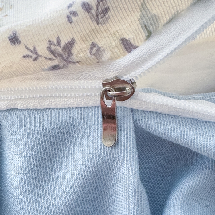 91家纺网 家纺一手货源 找家纺 晚爱家纺（原晚安家居） 2026韩版花边四件套 有氧针织双层纱天竺棉超柔小清新四件套 半亩花田