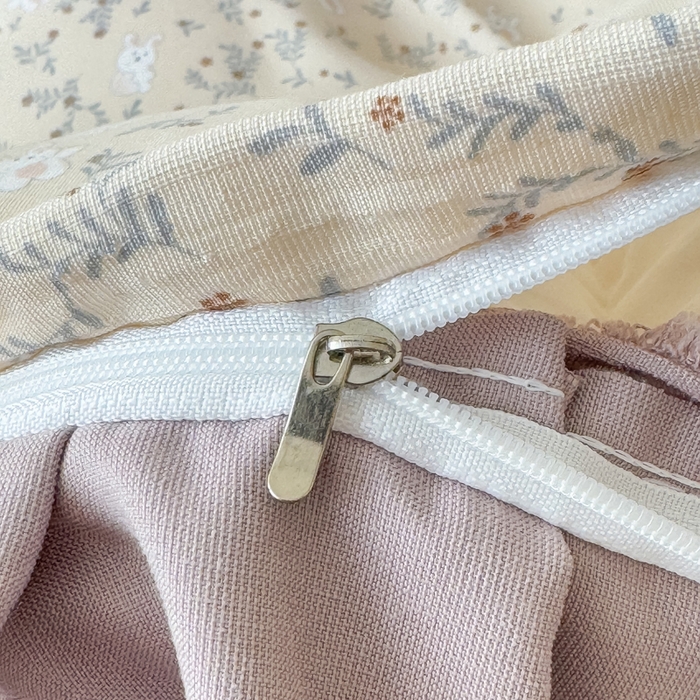 91家纺网 家纺一手货源 找家纺 晚爱家纺（原晚安家居） 2026韩版花边四件套 有氧针织双层纱天竺棉超柔小清新四件套 安琪拉