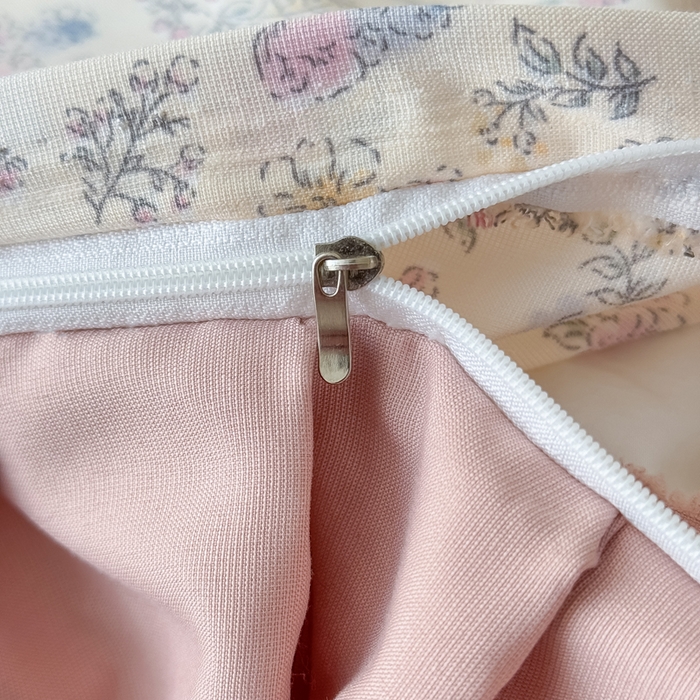 91家纺网 家纺一手货源 找家纺 晚爱家纺（原晚安家居） 2026韩版花边四件套 有氧针织双层纱天竺棉超柔小清新四件套 花漾年华