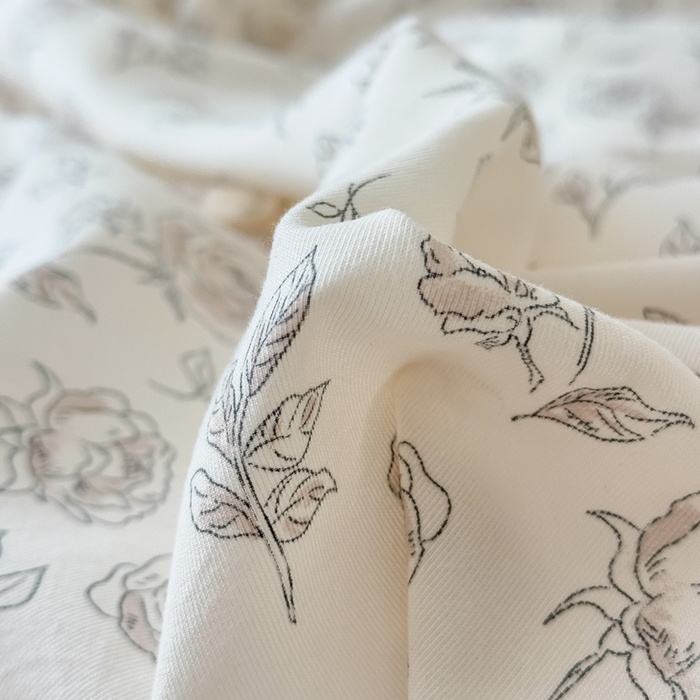 91家纺网 家纺一手货源 找家纺 晚爱家纺（原晚安家居） 2026韩版花边四件套 有氧针织双层纱天竺棉超柔小清新四件套 玫瑰