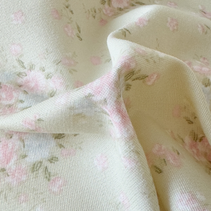 91家纺网 家纺一手货源 找家纺 晚爱家纺（原晚安家居） 2026韩版花边四件套 有氧针织双层纱天竺棉超柔小清新四件套 茉莉青提