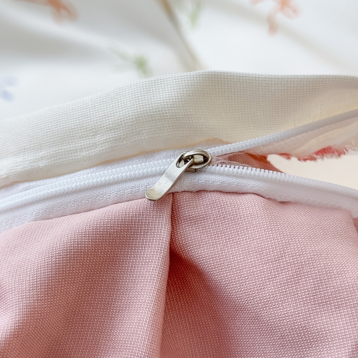 91家纺网 家纺一手货源 找家纺 晚爱家纺（原晚安家居） 2026韩版花边四件套 有氧针织双层纱天竺棉超柔小清新四件套 五彩斑斓