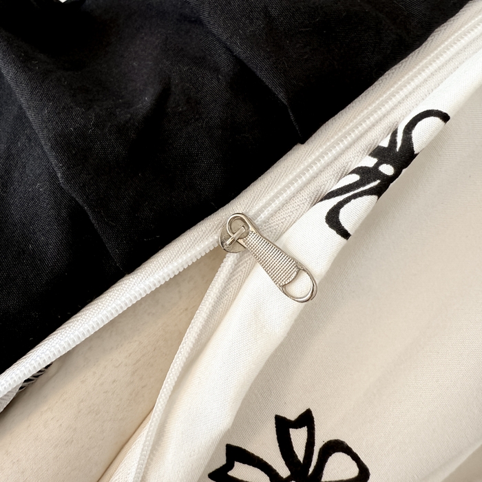 91家纺网 家纺一手货源 找家纺 晚爱家纺（原晚安家居） 2026新款法式花边水洗棉四件套赫本风韩版针织云朵棉三件套 法式风-蝴蝶结