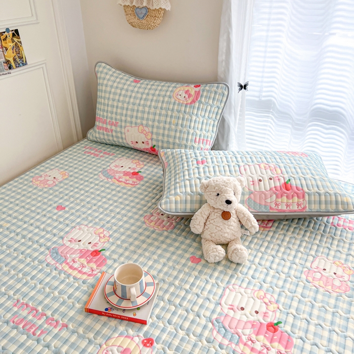 91家纺网 家纺一手货源 找家纺 （总）柒月家居 2026新款凉感丝小清新乳胶凉席