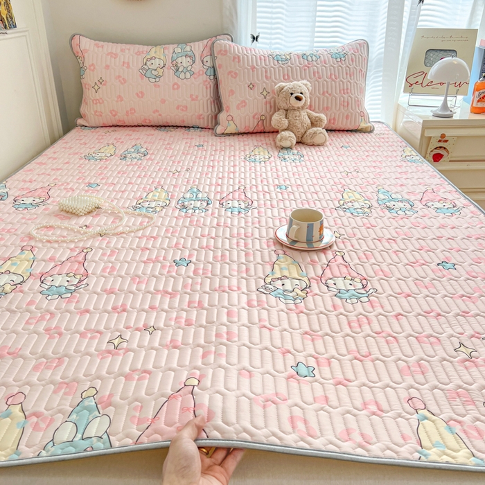 柒月家居 2026新款凉感丝小清新乳胶凉席 豹纹精灵