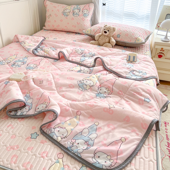 91家纺网 家纺一手货源 找家纺 柒月家居 2026新款凉感丝小清新乳胶凉席 豹纹精灵