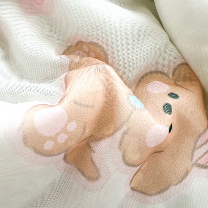 91家纺网 家纺一手货源 找家纺 柒月家居 2026新款凉感丝小清新乳胶凉席 碎花派对