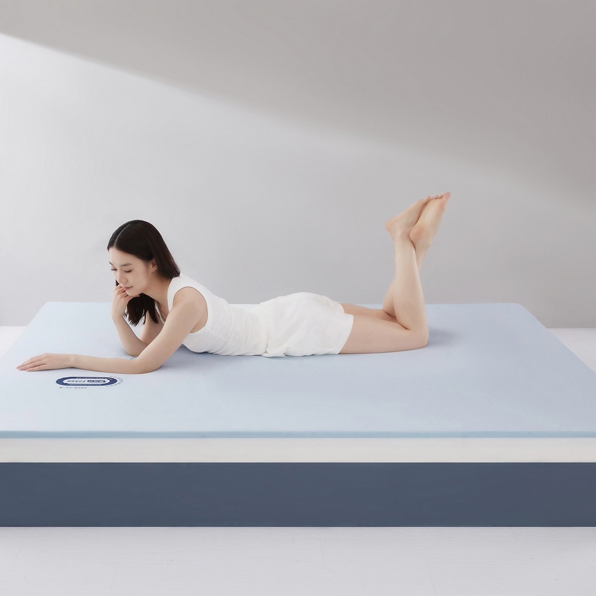 91家纺网 家纺一手货源 找家纺 栩裕纺织 2026新品【某朵同款】星级酒店慢回弹记忆棉床垫 支持定做特殊尺寸 白色