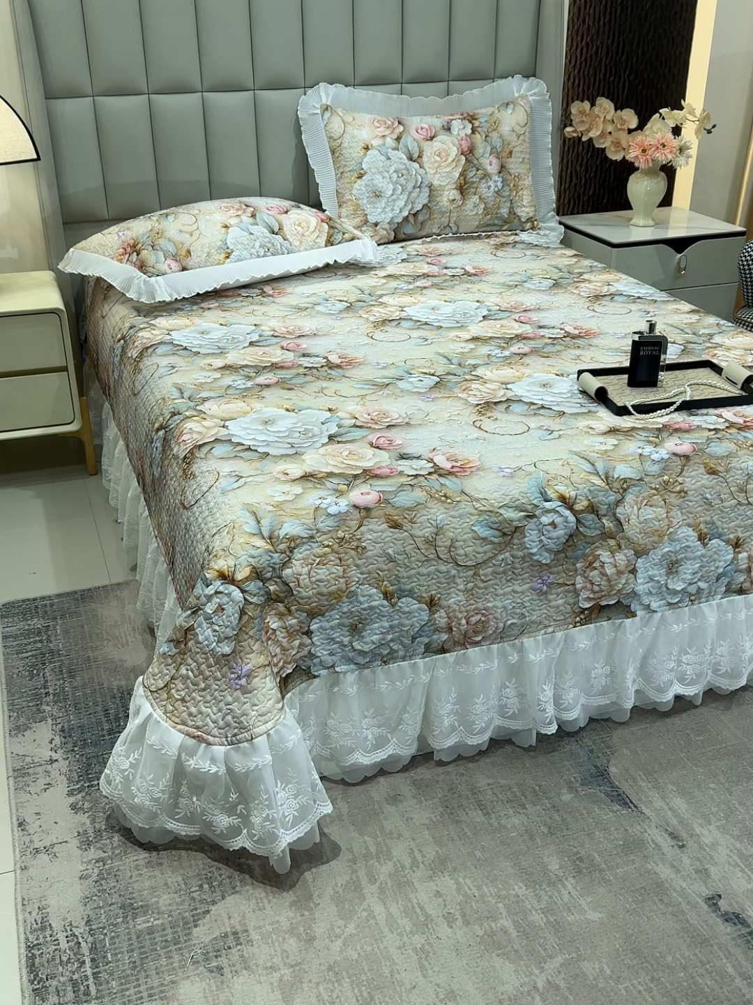 91家纺网 家纺一手货源 找家纺 （总）冬然家纺 2026新款数码印花纯棉单床盖床盖单件单品床盖