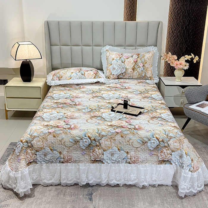 91家纺网 家纺一手货源 找家纺 （总）冬然家纺 2026新款数码印花纯棉单床盖床盖单件单品床盖