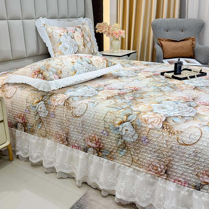 91家纺网 家纺一手货源 找家纺 （总）冬然家纺 2026新款数码印花纯棉单床盖床盖单件单品床盖