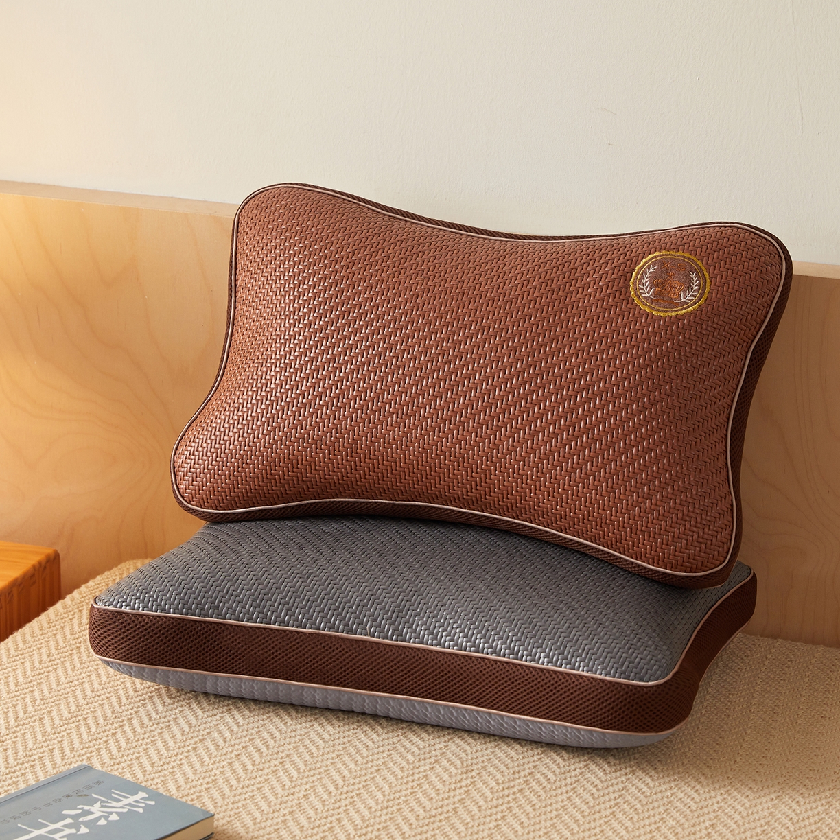 91家纺网 家纺一手货源 找家纺 （总）缦吉 2026新款PE豆豆双面荞麦枕头