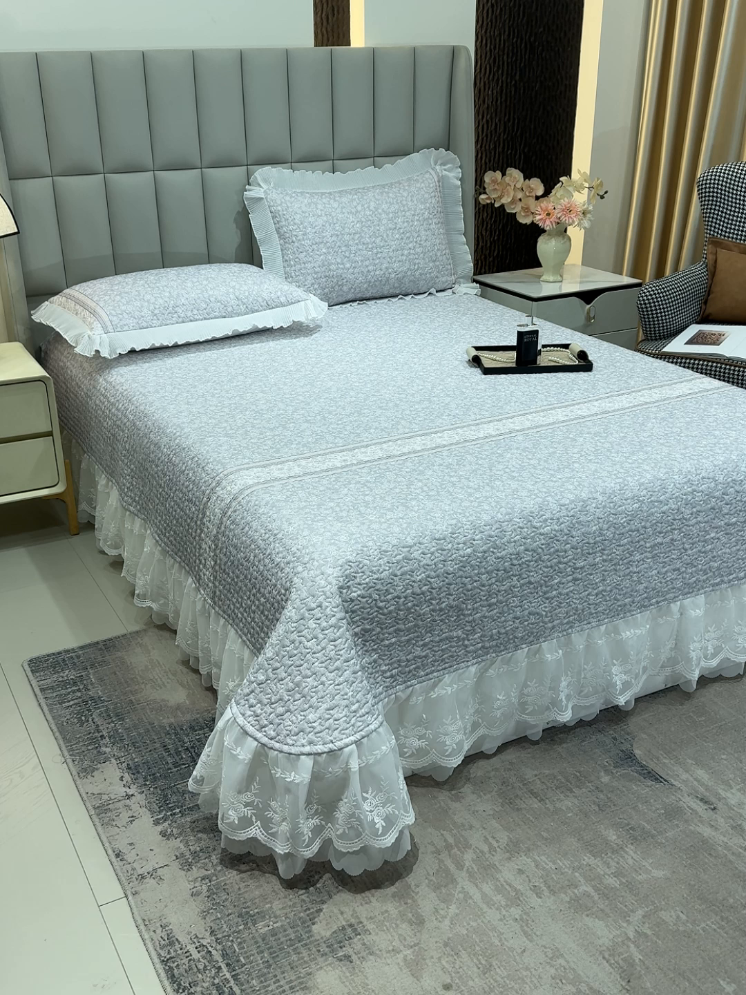 91家纺网 家纺一手货源 找家纺 冬然家纺 2026新款数码印花纯棉单床盖床盖单件单品床盖 假日故事