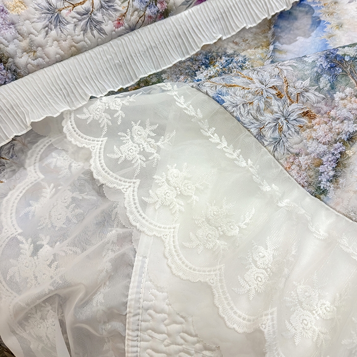 91家纺网 家纺一手货源 找家纺 冬然家纺 2026新款数码印花纯棉单床盖床盖单件单品床盖 山水画