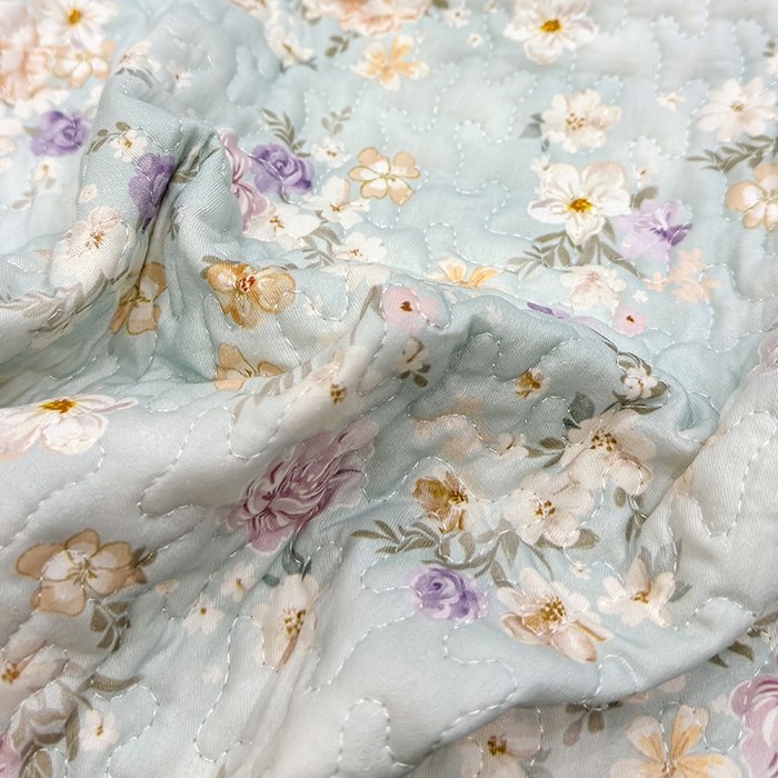 91家纺网 家纺一手货源 找家纺 冬然家纺 2026新款数码印花纯棉单床盖床盖单件单品床盖 甜甜夏日