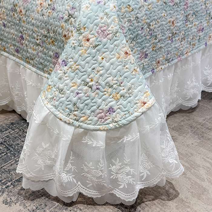 91家纺网 家纺一手货源 找家纺 冬然家纺 2026新款数码印花纯棉单床盖床盖单件单品床盖 甜甜夏日