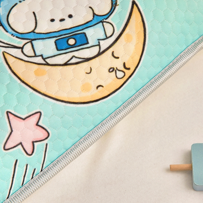 91家纺网 家纺一手货源 找家纺 富馨莱 2026新款儿童幼儿园凉豆豆枕套单枕套枕套单件 太空旅行