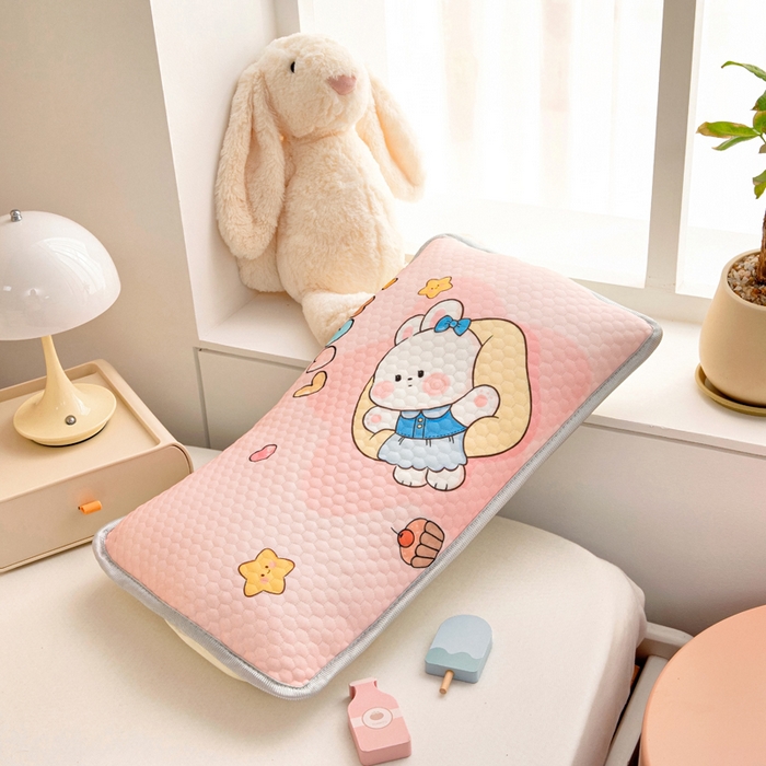 91家纺网 家纺一手货源 找家纺 富馨莱 2026新款儿童幼儿园凉豆豆枕套单枕套枕套单件 兔宝贝