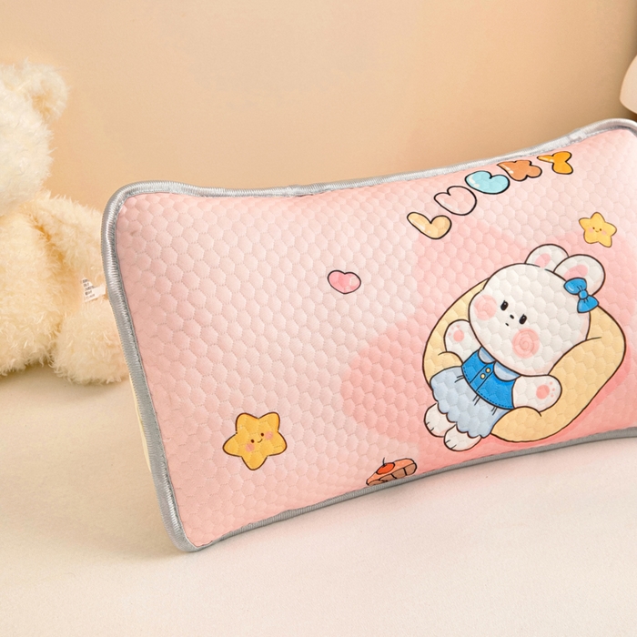 91家纺网 家纺一手货源 找家纺 富馨莱 2026新款儿童幼儿园凉豆豆枕套单枕套枕套单件 兔宝贝