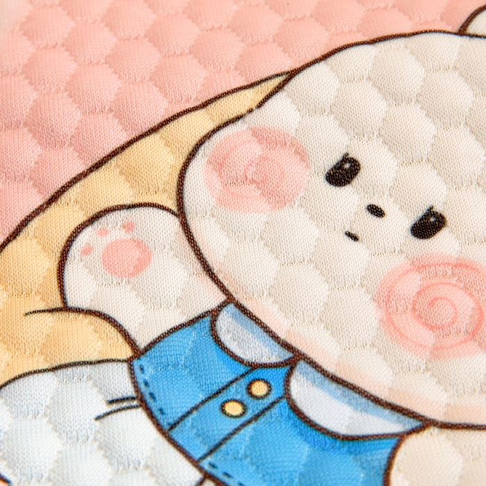 91家纺网 家纺一手货源 找家纺 富馨莱 2026新款儿童幼儿园凉豆豆枕套单枕套枕套单件 兔宝贝