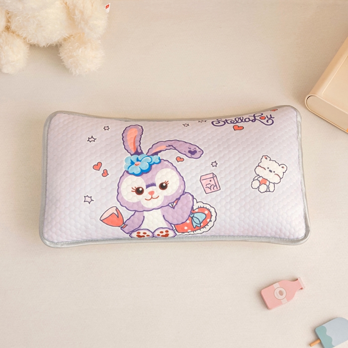 富馨莱 2026新款儿童幼儿园凉豆豆枕套单枕套枕套单件 兔兔-紫