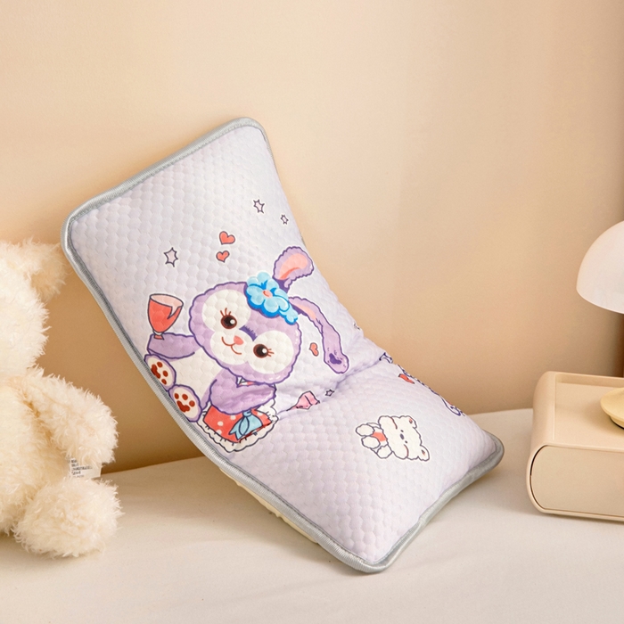 91家纺网 家纺一手货源 找家纺 富馨莱 2026新款儿童幼儿园凉豆豆枕套单枕套枕套单件 兔兔-紫