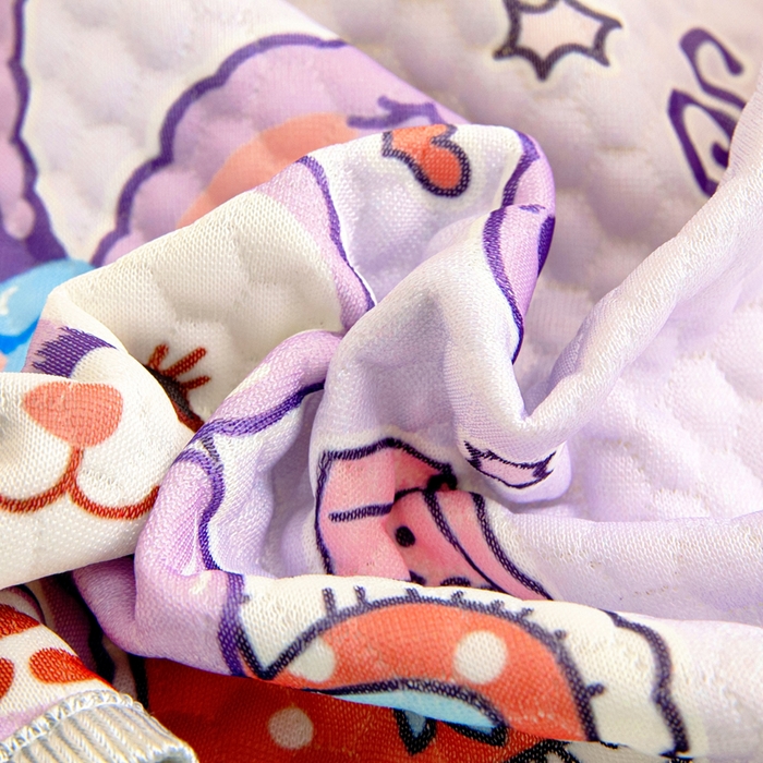 91家纺网 家纺一手货源 找家纺 富馨莱 2026新款儿童幼儿园凉豆豆枕套单枕套枕套单件 兔兔-紫